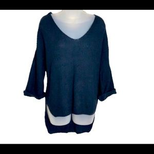 Pink Diamond LF layerable oversized navy blue knit sweater XS
